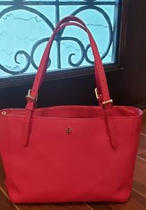 Tory Burch Emerson Small Tote Hot Pink